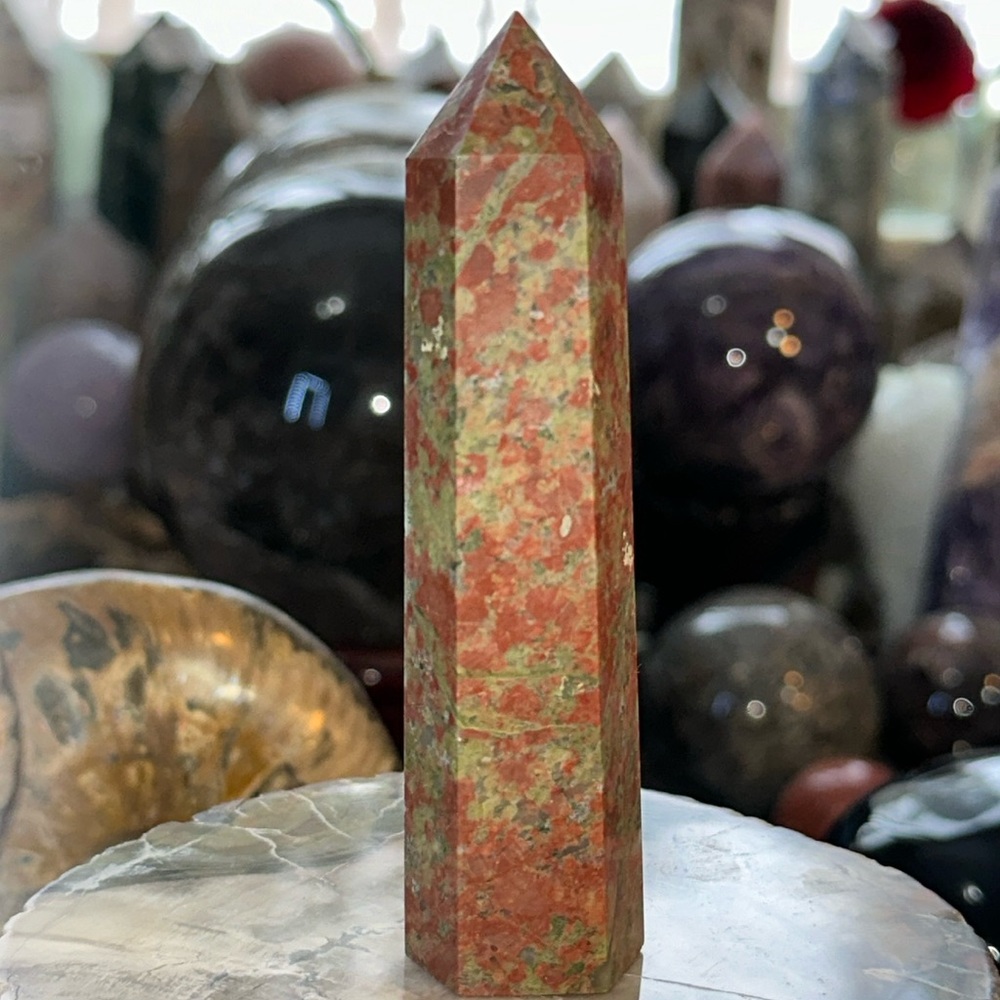 Unakite Crystal Point!